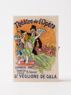 Клатч-книжка de l&apos;opera с вышивкой Olympia Le-Tan, белый