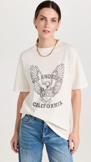 Футболка ANINE BING Milo Tee Black Eagle, белый