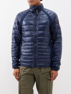 Нейлоновый пуховик hybridge lite Canada Goose, черный