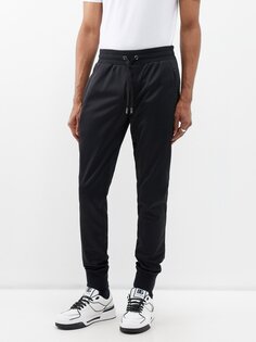 Спортивные брюки из джерси с бляшкой-логотипом Dolce &amp; Gabbana, черный
