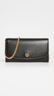 Кошелек Tory Burch Robinson Chain, черный