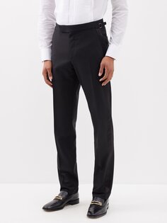 Шерстяные костюмные брюки o&apos;connor super 120s Tom Ford, черный