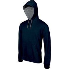 Толстовка Kariban Hooded Contrastée, синий