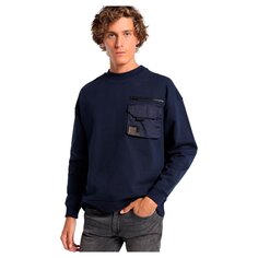 Толстовка Lois Jeans Big Pocket Collar Box Full Zip, синий