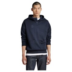 Худи G-Star Irregular Graphics Pkt Loose, синий