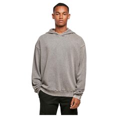 Худи Build Your Brand Acid Washed Oversized, серый