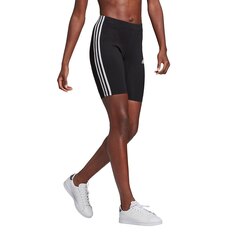 Леггинсы спортивные adidas Sportswear Essentials 3 Stripes Short, черный