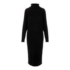 Платье миди Yas Mavi Roll Neck Long Sleeve, черный Y.A.S