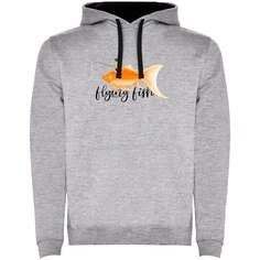 Худи Kruskis Flying Fish Two-Colour, серый