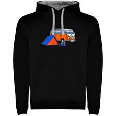 Худи Kruskis Hippie Van Trek Two-Colour, черный