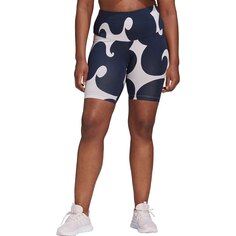 Леггинсы спортивные adidas Sportswear Marimekko Rib Knee- Big, синий