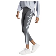 Леггинсы спортивные adidas Sportswear Essentials 3 Stripes High-Waisted Single, серый