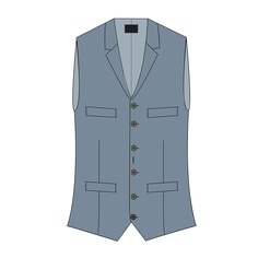 Жилет Hackett Linen SB, синий