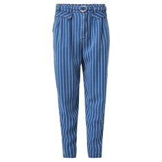 Джинсы Salsa Baggy Tencel Bleach Stripes, синий