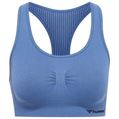 Бесшовный спортивный топ Hummel Shaping, синий