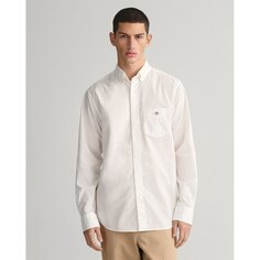 Рубашка с длинным рукавом Gant Reg, белый