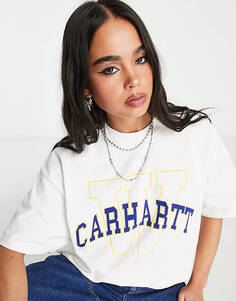 Белая футболка oversize Carhartt WIP Locker