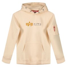 Худи Alpha Industries Label, бежевый