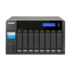 Сетевое хранилище QNAP TVS-871T, 8 отсеков, 16 ГБ, без дисков, черный