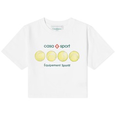 Футболка Casablanca Casa Sport Tennis Balls Baby, белый