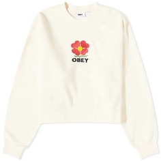 Толстовка Obey Obey Amelia Flower Crew Neck, светло-бежевый