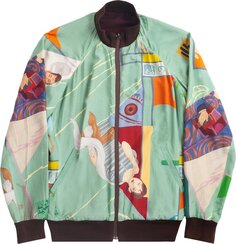 Бомбер Pre-Owned Yohji Yamamoto Vintage Silk Reversible Bomber &apos;Multicolor&apos;, разноцветный