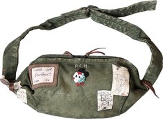 Сумка Kapital Canvas Little Snufkin Bag (Souvenir Remake) Khaki, коричневый