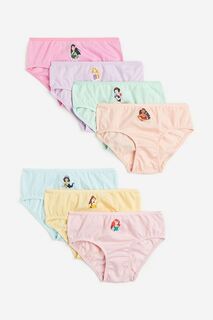 Набор трусов H&amp;M Disney Princesses Cotton Briefs, 7 предметов, мультиколор H&M