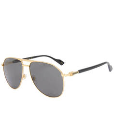 Солнцезащитные очки Gucci Eyewear GG1220S, золотистый/серый