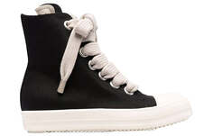 Кроссовки Rick Owens x Drkshdw Fogachine High-Top, чёрный / бежевый