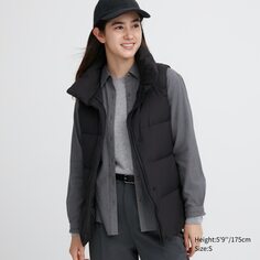 Пуховый жилет Soft Soft (NANODESIGN) Uniqlo, черный