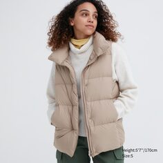 Пуховый жилет Soft Soft (NANODESIGN) Uniqlo, бежевый