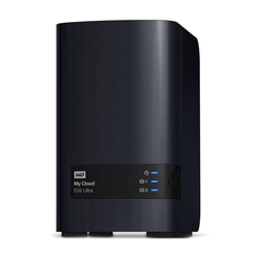 Сетевое хранилище Western Digital My Cloud EX2 Ultra, 2 отсека, 16 ТБ (2 х 8 ТБ), WDBVBZ0160JCH, черный