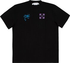 Футболка Off-White 90s Liquid Over Short-Sleeve Tee &apos;Black/Blue&apos;, черный