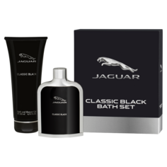 Jaguar Classic Black набор: мужская туалетная вода, 100 мл + мужской гель для душа, 200 мл