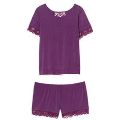 Пижама Adore Me Charli Tee + Short Sleep Set, фиолетовый