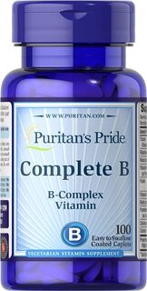 Комплекс витаминов группы B Puritan&apos;s Pride, 100 капсул