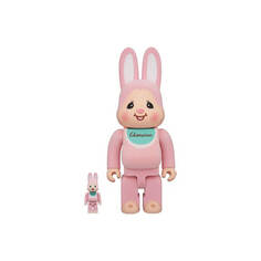 Фигурка Bearbrick Rabbrick Rabbit Chimtan 100% &amp; 400% Set, розовый