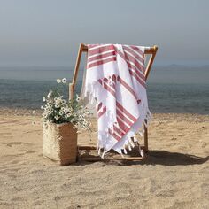 Linum Домашний текстиль, турецкий хлопок, набор пляжных полотенец с узором «елочка», 2 шт.