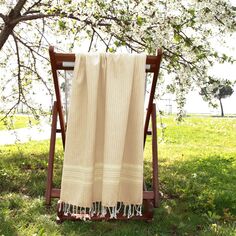 Linum Домашний текстиль, турецкий хлопок, роскошные пляжные полотенца с узором «елочка», 2 шт., бежевый
