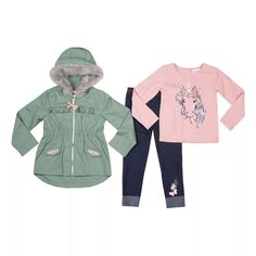 Комплект куртки из трех предметов Little Lass для малышей и малышей Little Lass