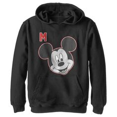 Пуловер с рисунком и надписью Disney&apos;s Mickey Mouse для мальчиков 8–20 лет, толстовка с капюшоном Disney