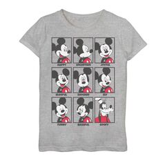Футболка Disney&apos;s Mickey Mouse с рисунком Emotions Goofy Smile для девочек 7–16 лет Disney