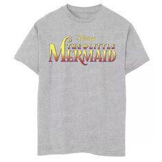 Классическая футболка с графическим логотипом Disney&apos;s The Little Mermaid для мальчиков 8–20 лет Disney