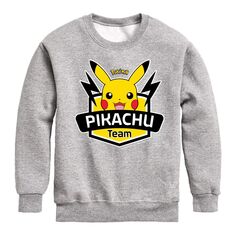 Толстовка Pokemon Team Pikachu для мальчиков 8–20 лет Licensed Character