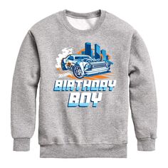 Флисовый свитшот Hot Wheels для мальчиков на день рождения для мальчиков 8–20 лет Licensed Character, серый