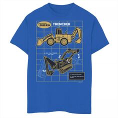 Футболка Tonka Trencher Grid со схематическим рисунком для мальчиков 8–20 лет Tonka