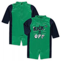 Зеленый/темно-синий гидрокостюм Notre Dame Fighting Irish Wave Runner для малышей Outerstuff
