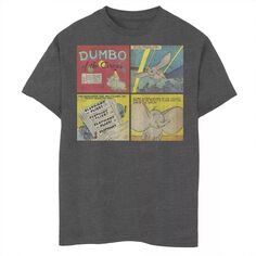 Винтажная футболка с рисунком комиксов Disney&apos;s Dumbo для мальчиков 8–20 лет Disney