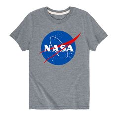 Футболка с логотипом NASA для мальчиков 8–20 лет Licensed Character, серый
